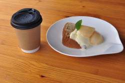 農園カフェのコーヒーとスイーツ
